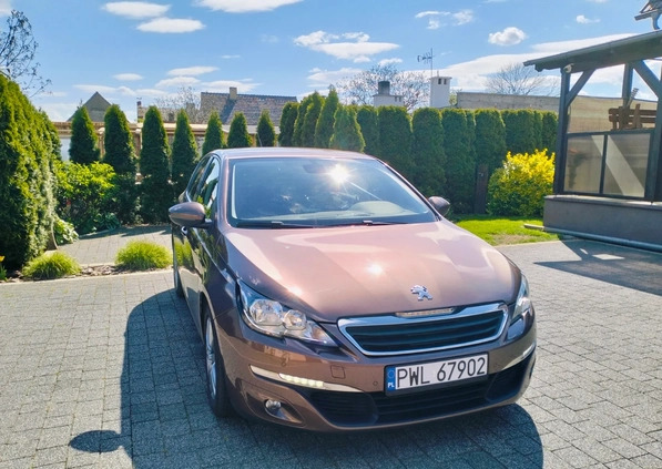 Peugeot 308 cena 33000 przebieg: 155000, rok produkcji 2014 z Wolsztyn małe 154